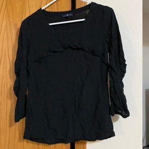 Black Gap Blouse-3/4 length sleeves